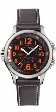 Swiss Automatic Hamilton H77695733 Mens Brown Watches