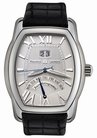 Silver Maurice Lacroix MP6119-SS001-11E Mens Stainless Steel Watch