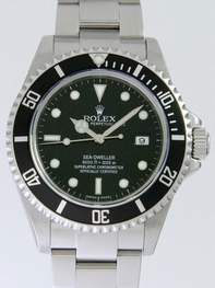 Black Rolex 16600 Mens Stainless Steel Watch