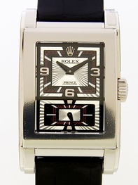 Rolex President Midsize 5443/9 18K White Gold Case Swiss Watch
