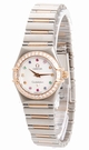Quartz Omega 1360.79.00 Womens White Mother-of-Pearl Watches
