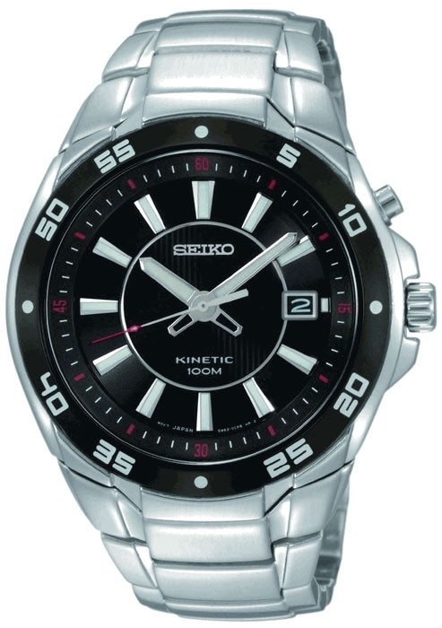 Seiko Kinetic SKA433P1 Stainless Steel Case Swiss Watch