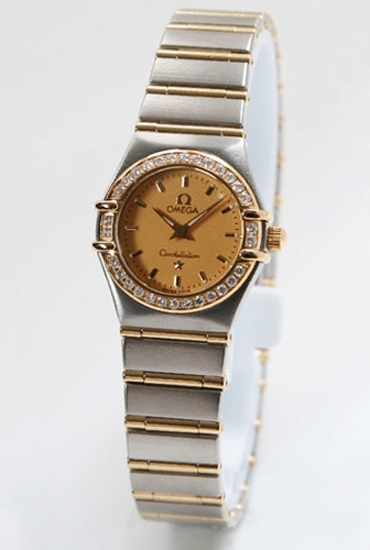 Yellow/ Gold Omega 1267.10.00 Womens Stainless Steel/Yellow Gold Watch