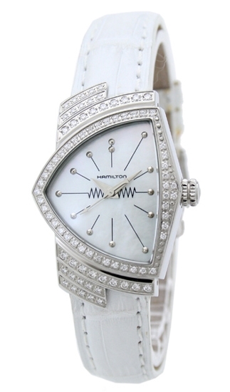 Hamilton Ventura H24291952 Stainless Steel and Diamonds Case Swiss Watch