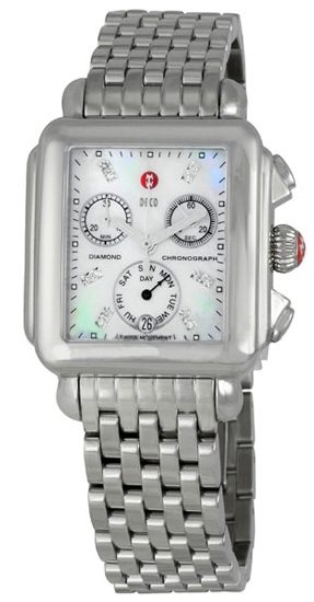 Womens Michele Deco MWW06P000014 Stainless Steel Watch