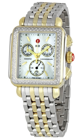 Michele Deco MWW06A000352 White Mother Of Pearl Dial Dial Watch