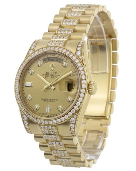 Rolex 118388CDP Day-Date Series Mens Watch
