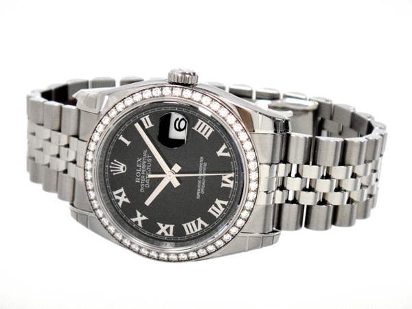 Rolex 116244 Black Roman number Watch