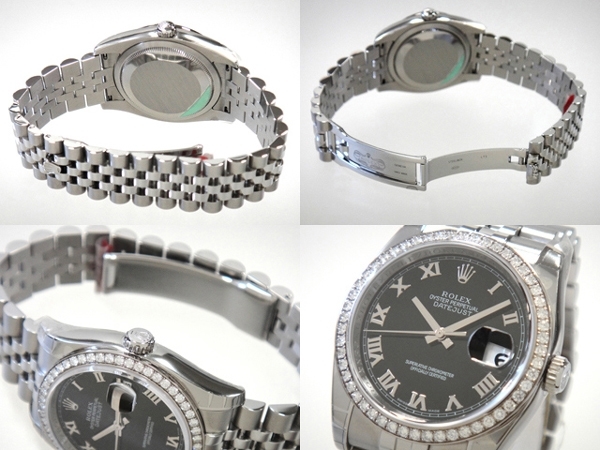 Rolex 116244 Black Roman number Watch