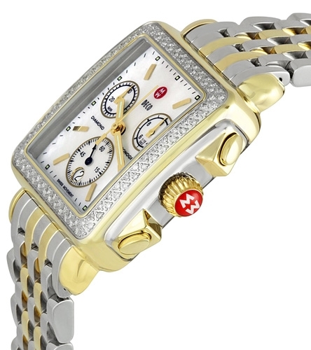 Michele Deco MWW06A000352 White Mother Of Pearl Dial Dial Watch