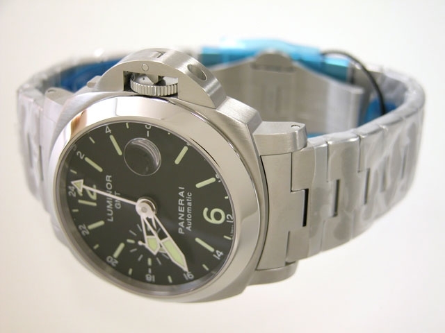Mens Panerai Luminor GMT PAM00297 Stainless Steel Watch
