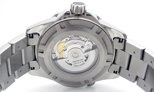 Black Tag Heuer WAJ2114.BA0871 Mens Stainless Steel Watch