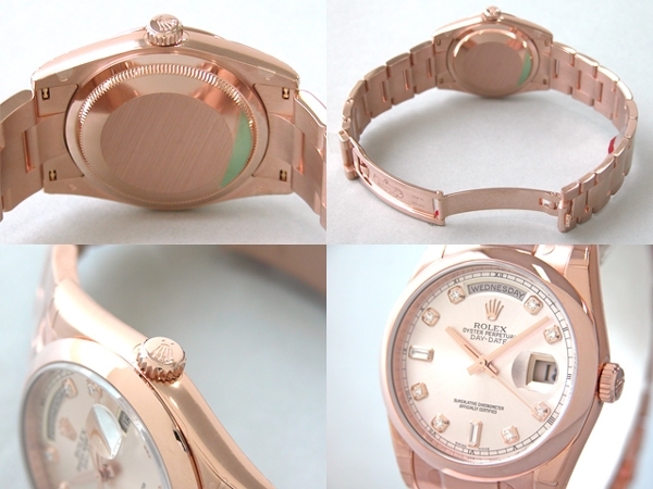 Rolex 118205 36 mm 100 meters/ 330 feet Water Resistant Watch