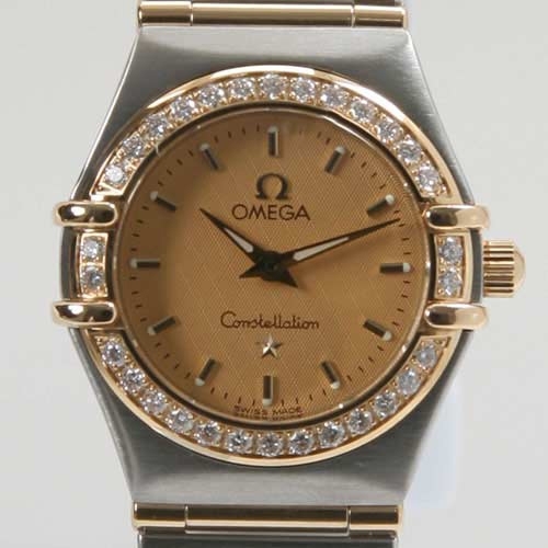 Yellow/ Gold Omega 1267.10.00 Womens Stainless Steel/Yellow Gold Watch