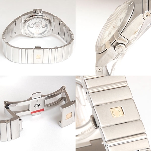 Omega 1590.70.00 White Mother of Pearl Baton Watch