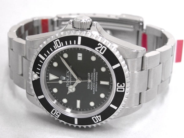 Black Rolex 16600 Mens Stainless Steel Watch