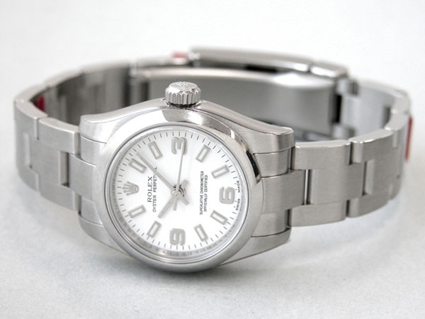 Rolex Oyster Perpetual Ladies 176200 White, ArabicWhite Index Dial Dial Watch