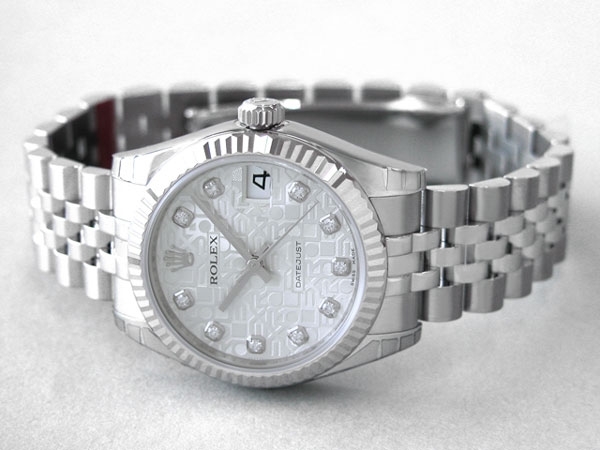 Rolex 178274 White Jubilee Diamonds Watch