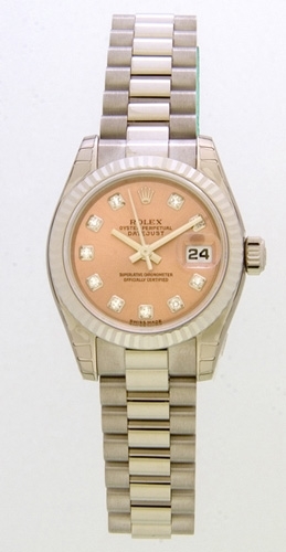 Rolex President Ladies 179179 Stainless Steel Case Swiss Watch