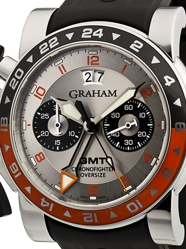 Graham 2OVASGMT.S01A.K10B 47mm 100meters(330 feet ) Water Resistant Watch