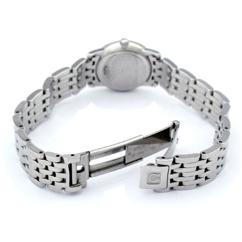 White Omega 4570.72 Womens Stainless Steel Watch