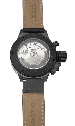 U-Boat Classico 45-CAB-4 Stainless Steel Black Ion Plated Case Swiss Watch