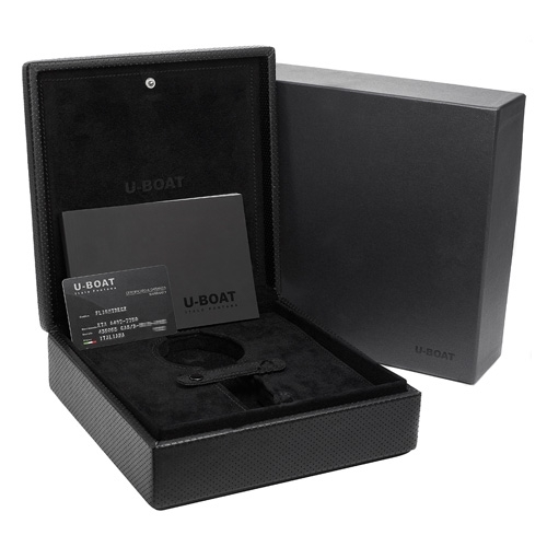 U-Boat Classico 45-CAB-4 Stainless Steel Black Ion Plated Case Swiss Watch