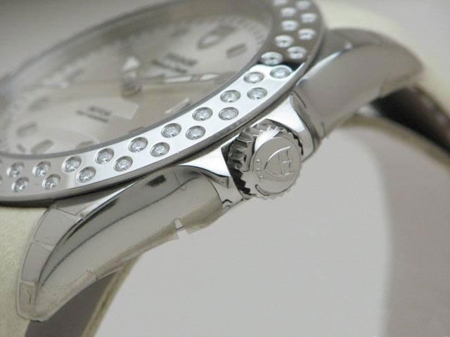 Tudor Glamour Date-Day Lady 79420 Silver with applied square hour markers and luminescent hands Dial Watch