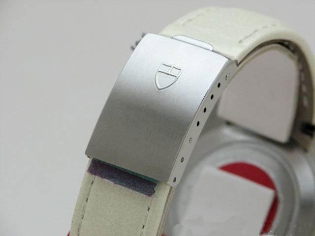 Tudor Glamour Date-Day Lady 79420 Silver with applied square hour markers and luminescent hands Dial Watch