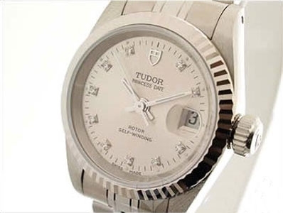 Womens Tudor Glamour Date Lady 92414 Stainless Steel Watch