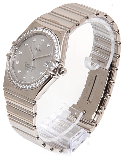 Mens Omega Constellation 1105.36.00 White Gold set with Diamonds Watch
