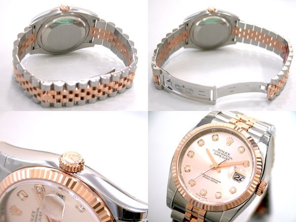 Gold Rolex 116231 Mens 18k Rose Gold Watch