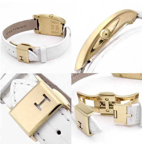 Hamilton Ventura H33431953 18k Yellow Gold Case Swiss Watch