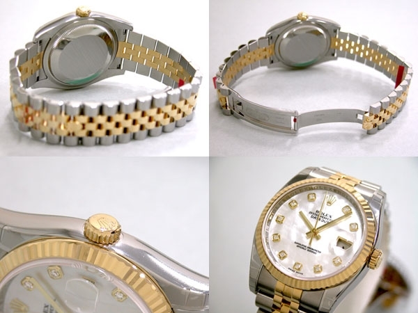 Rolex 116233 White/mother of pearl Diamonds Watch