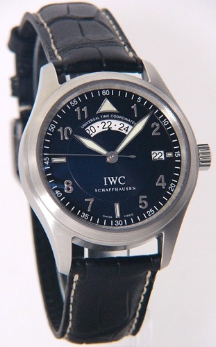 Black IWC IW325105 Mens Stainless Steel Watch