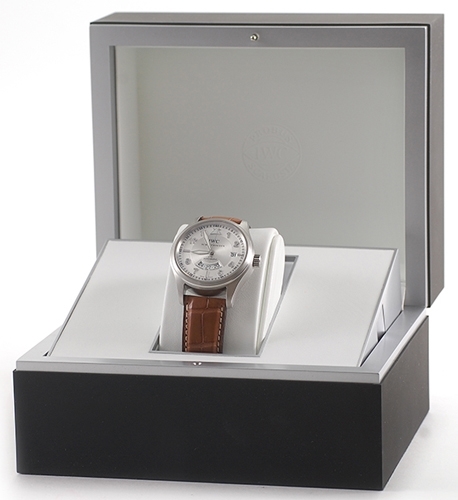 Silver (Rhodium) IWC IW325110 Mens Stainless Steel Watch