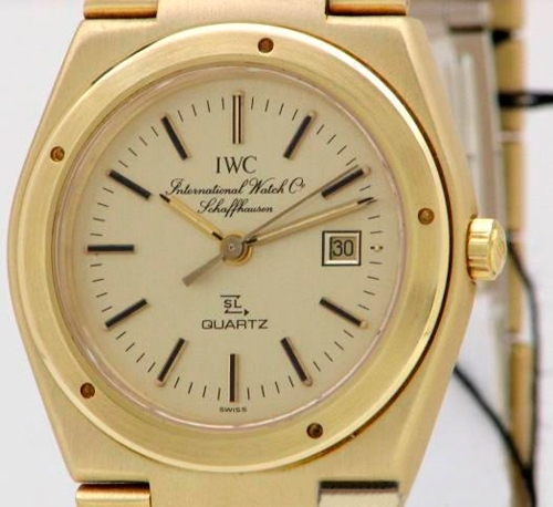 IWC IW6730 Swiss Quartz 18K Yellow Gold Watch
