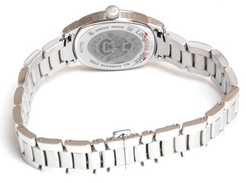 Black Longines L2.198.4.53.6 Womens Stainless Steel Watch