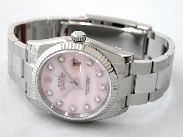 Automatic Rolex 116234 Mens Pink MOP Diamond Watches