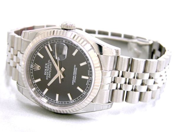 Mens Rolex Datejust Mens 116234BKSJ Stainless Steel Watch