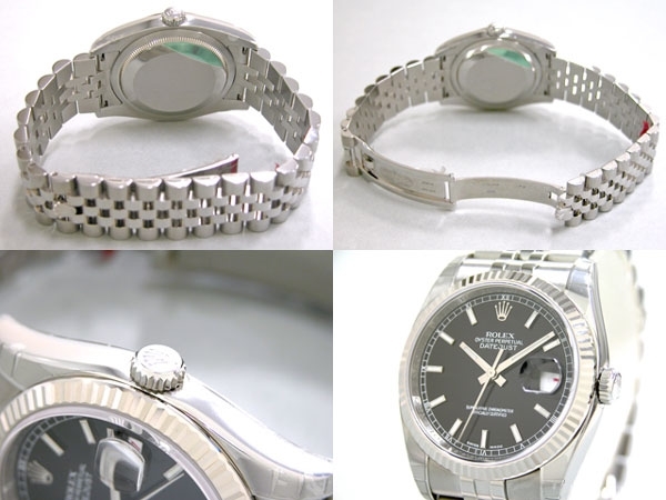 Mens Rolex Datejust Mens 116234BKSJ Stainless Steel Watch